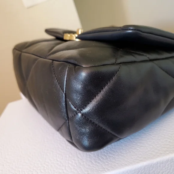 Chanel 19 flap black mixed hard ware small bag - Picture 5 of 13